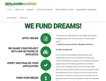 Tablet Screenshot of benjaminverde.com